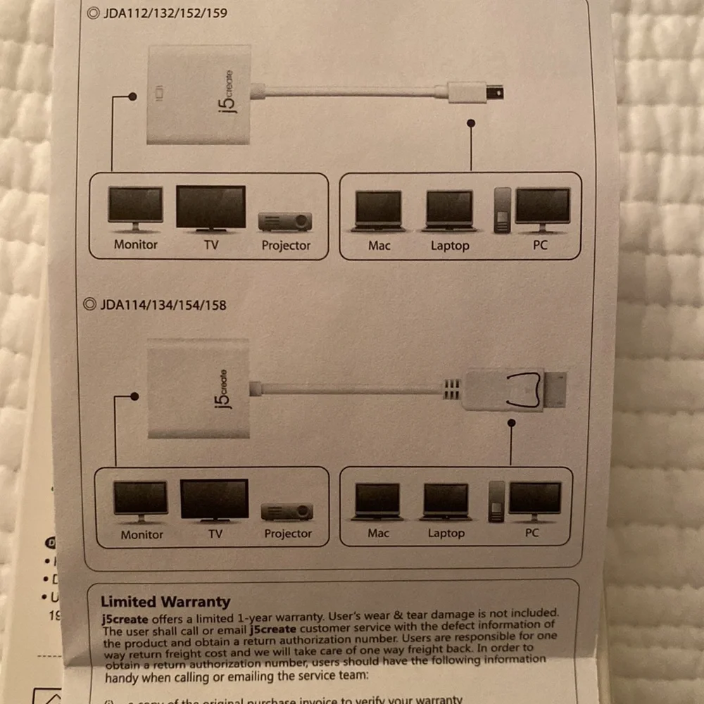 VGA Mini DisplayPort Adapter j5 create